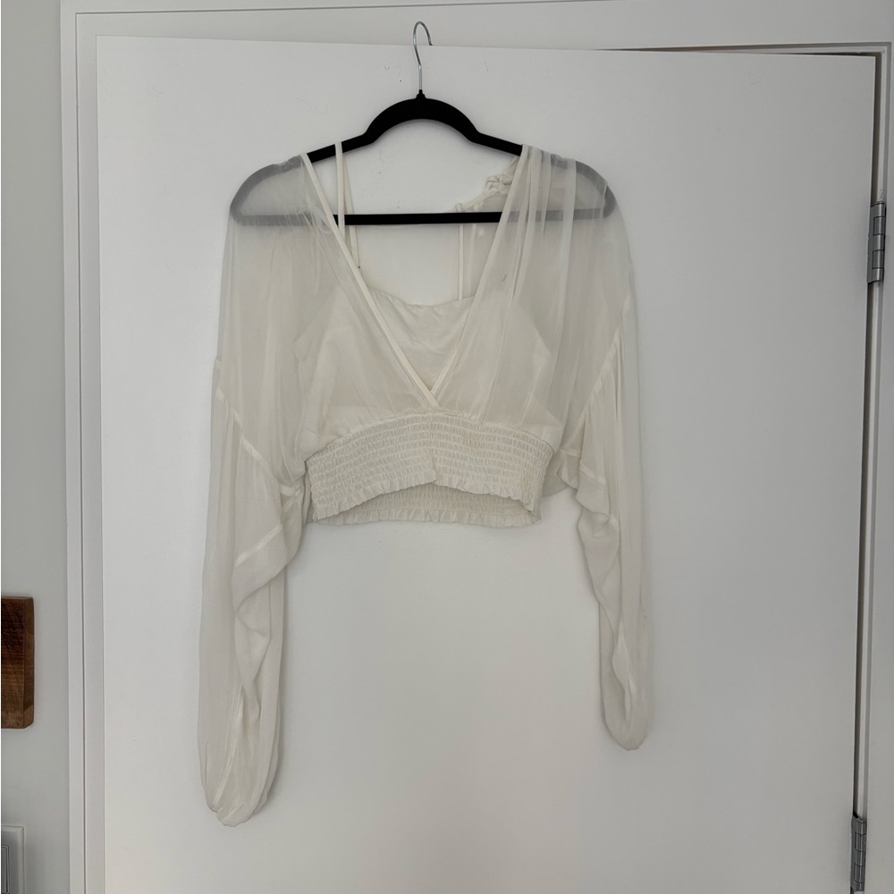 Anthropologie Sheer Women's Top